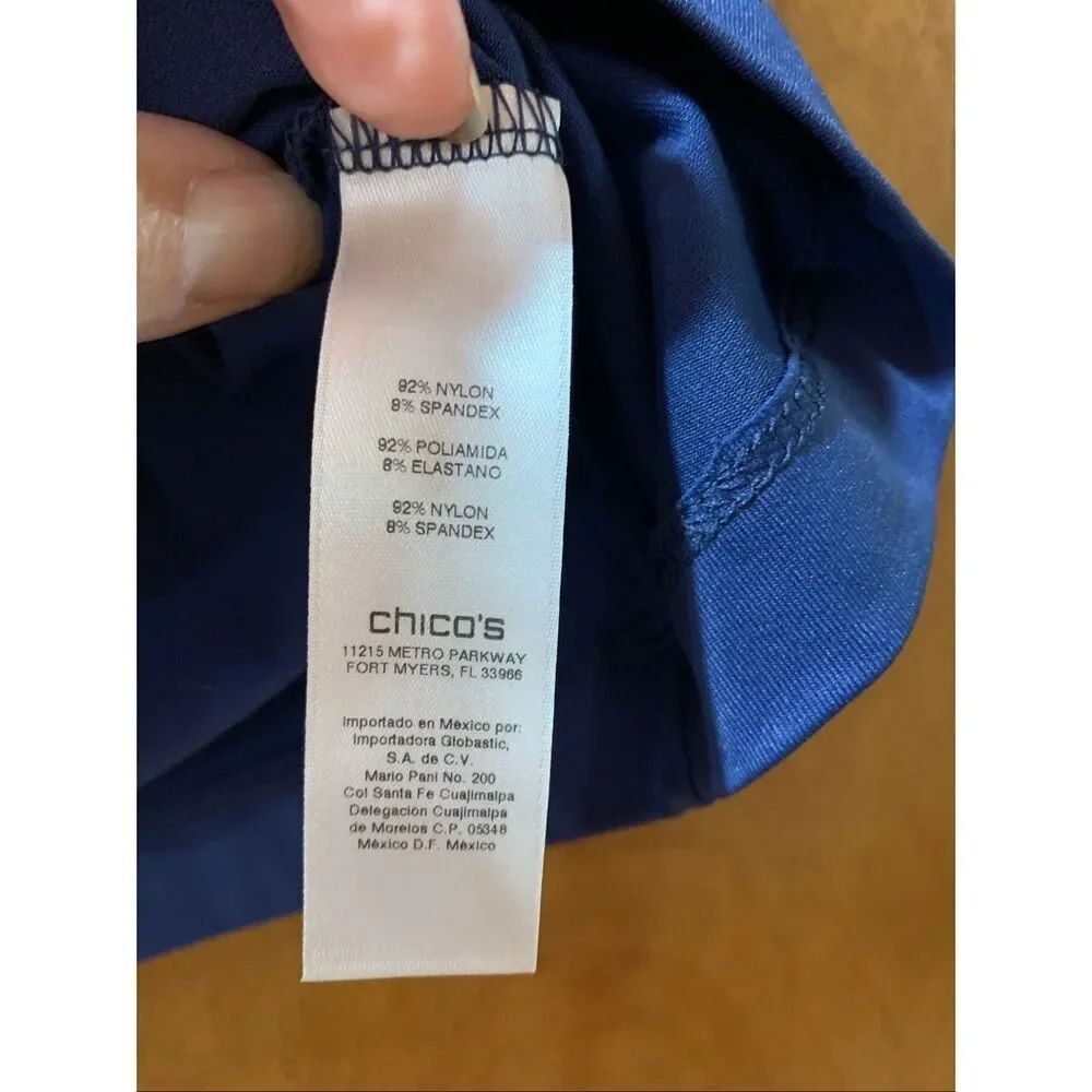 Chico’s Dark Blue Tank Top #Chico’s SIZE 1 #casual wear #tank top - Picture 3 of 8